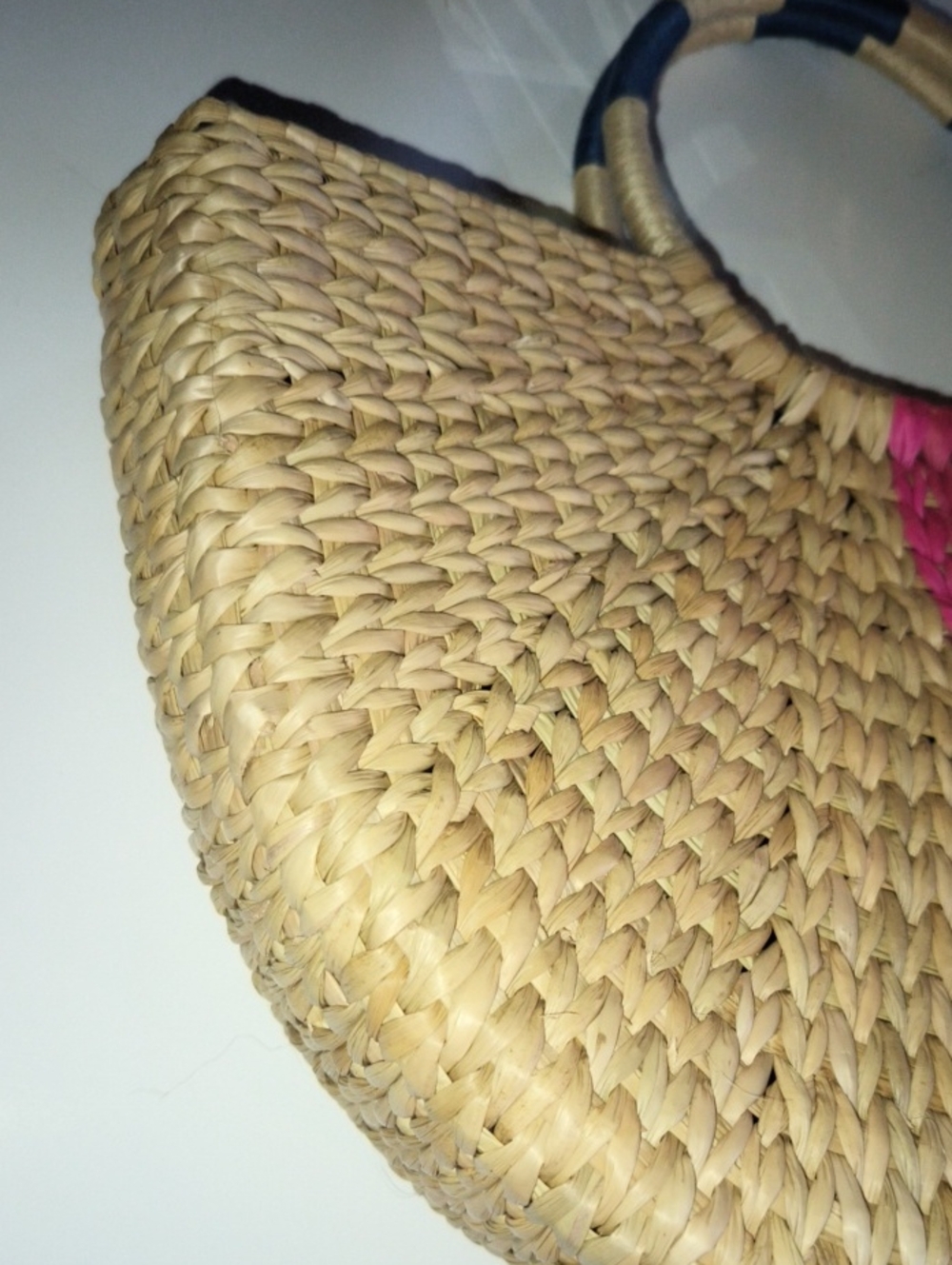 Boden Woven Large Straw Cleopatra Oval Bag With Circular Handle - Picture 7 of 7